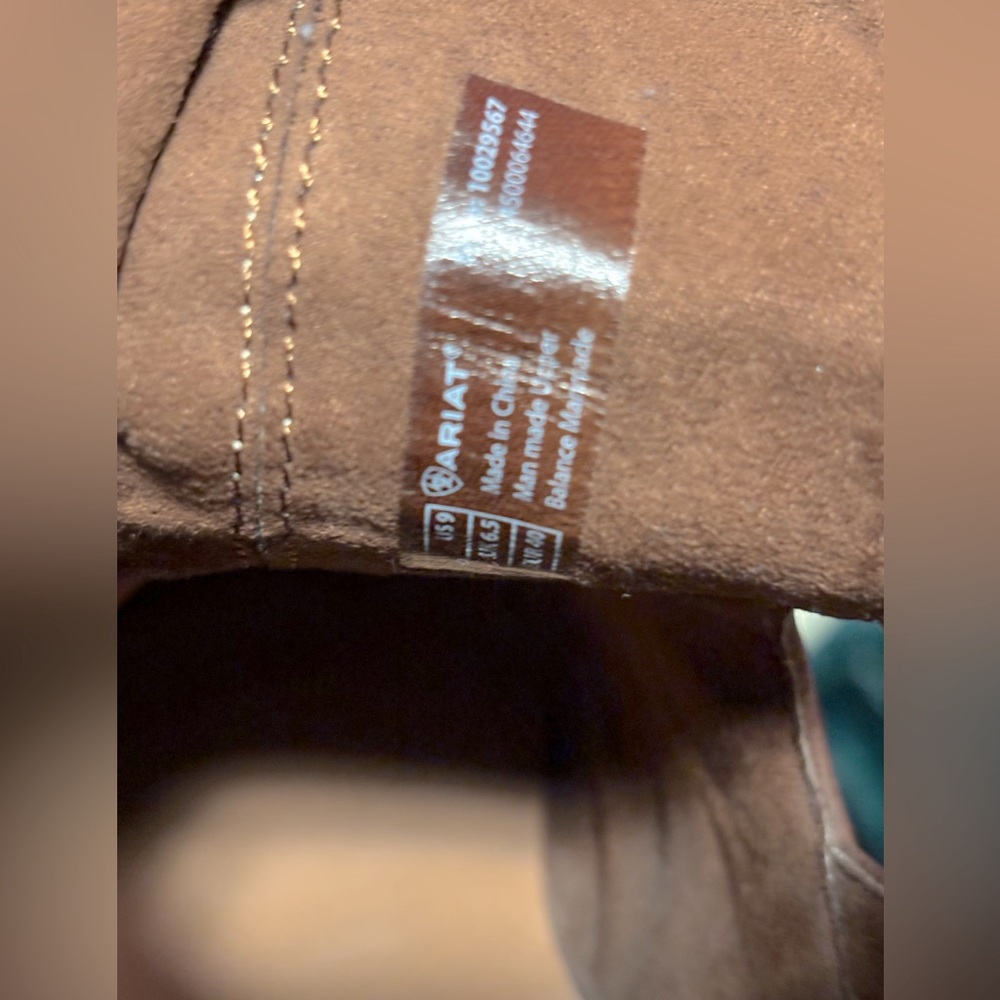 Ariat Tan Leather Ankle Boots with Buckle Detail Women’s Size 9 - Picture 6 of 8